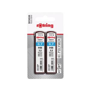 Minas 0.7mm HB 2 unidades Rotring