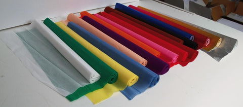 Papel Crepe Amarelo 50x25cm