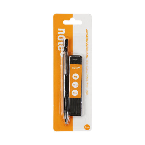 Lapiseira 2mm com 12 Minas Note!