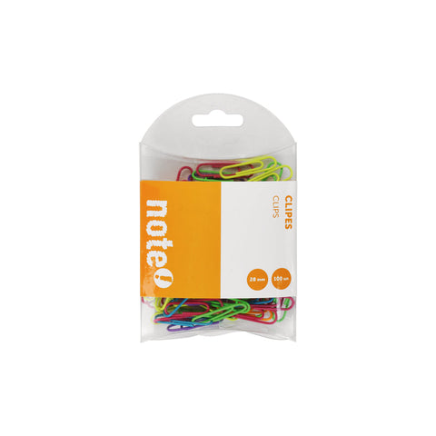 Clips Cores Sortidas 28mm 100 unidades Note!