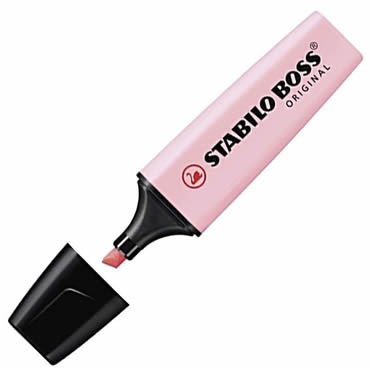 Marcador Fluor Pastel Rosa Stabilo Boss