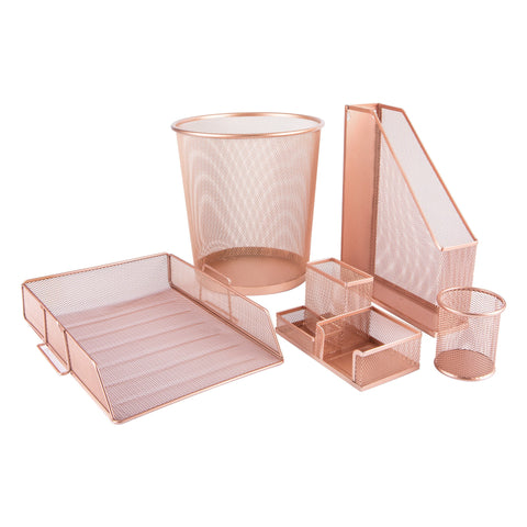 Cesto Papeis Rose Gold