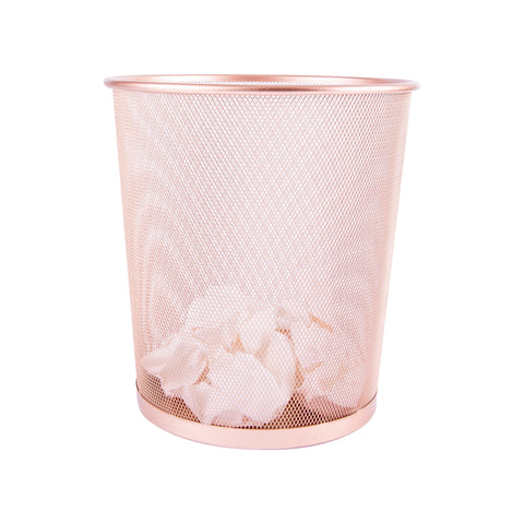 Cesto Papeis Rose Gold