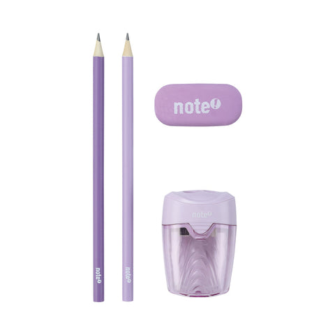 Conjunto Lápis HD + Borracha + Afia Pastel Note!