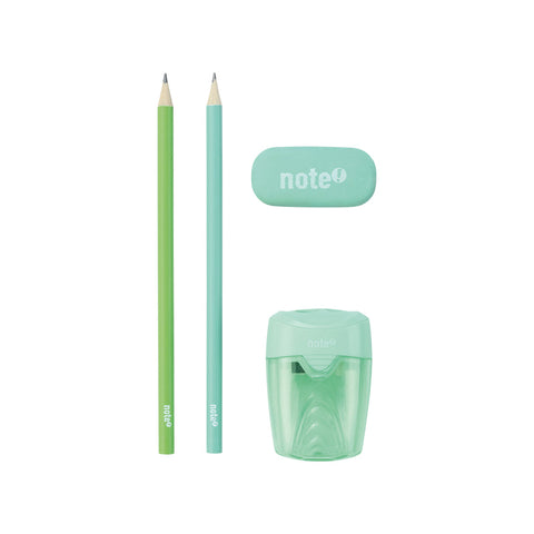 Conjunto Lápis HD + Borracha + Afia Pastel Note!