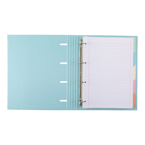 Pasta A4 Lombada Estreita com Elástico 100 Folhas e 5 Separadores Pastel Note! (artigo sortido)