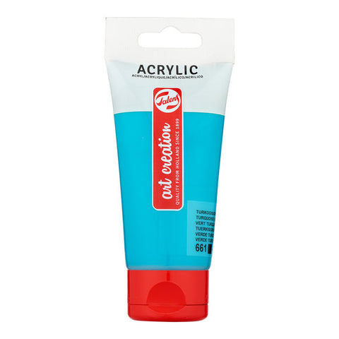Tinta Acrílica 75ml Azul Turquesa Art Creation Talens