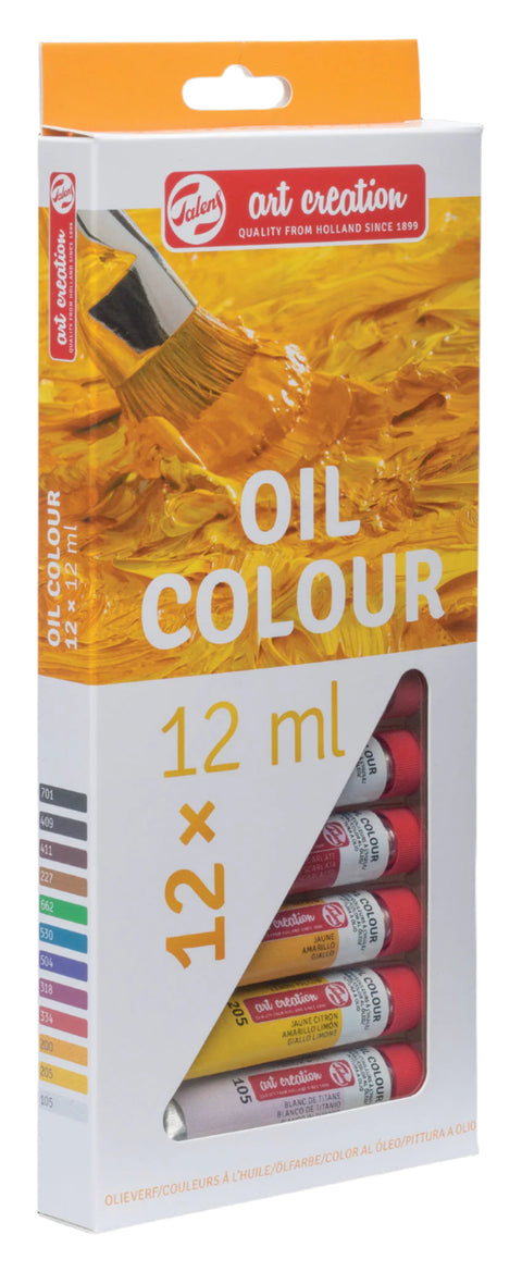 Tinta de Óleo 12ml 12 unidades Talens