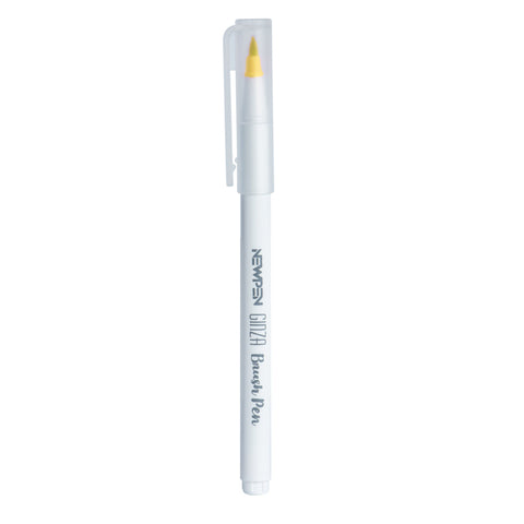 Marcador Ginza Pro Brush Pen Amarelo Newpen