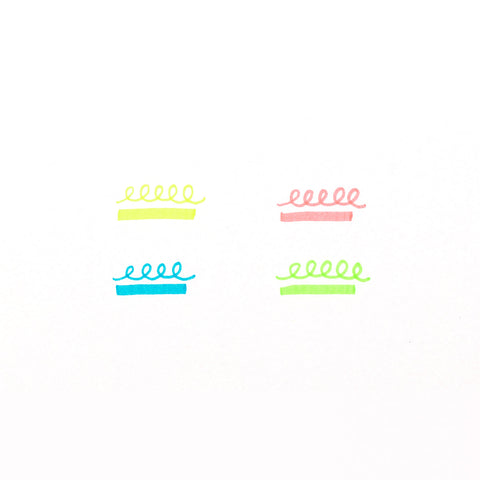 Conjunto 4 Sublinhadores Neon Sugar Joy