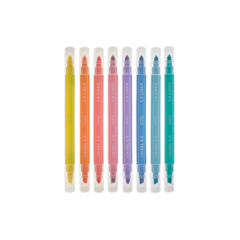 Conjunto 9 Sublinhadores Pastel 2 Pontas