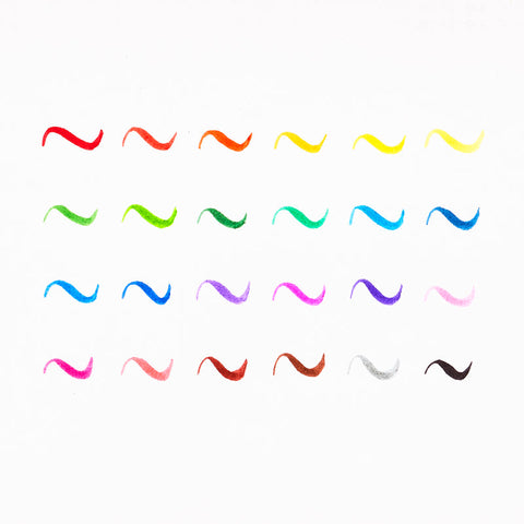 Conjunto 12 Canetas Ponta Pincel - Brilliant