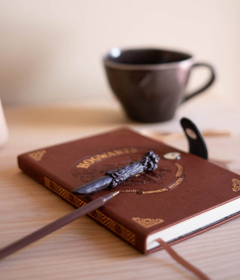 Caderno A5 com Caneta Varinha - Harry Potter