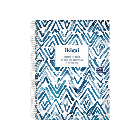 Caderno Espiral A4 Pautado Ted 80 Folhas Japandi Oxford