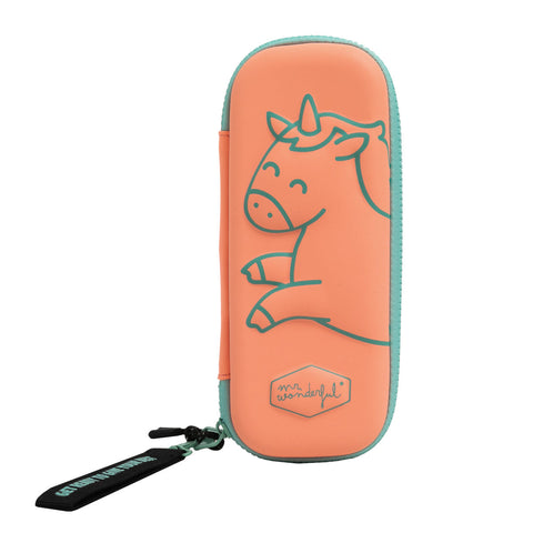 Estojo - Unicorn With Relief Pink