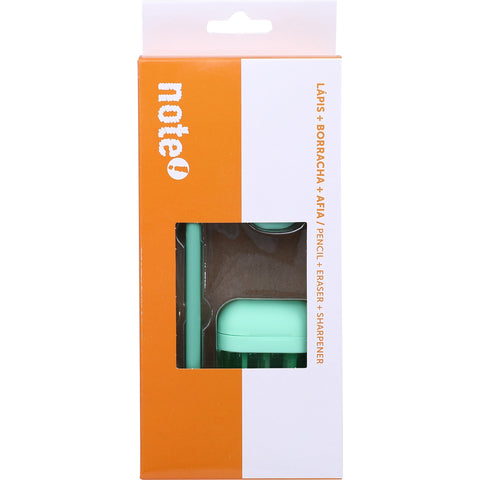 Conjunto Lápis Hd+Borracha+Afia Pastel Note!
