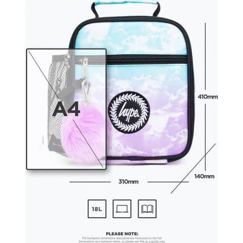Saco Lanche Cloud Lilás Azul Hype
