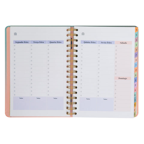 Agenda Office 24/25 Semanal Grande - Muitas Conquistas para Celebrar