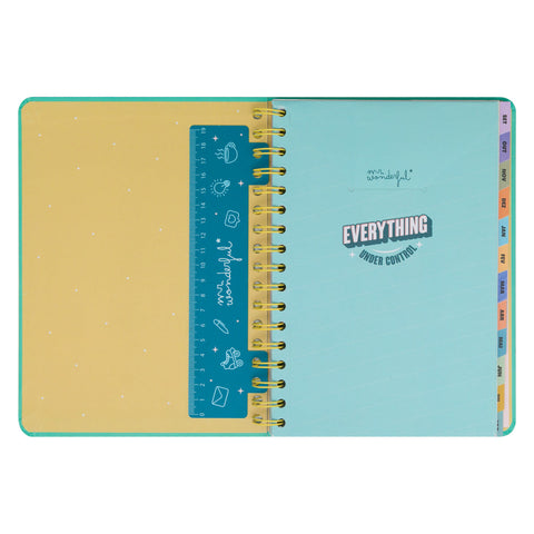 Agenda Wonder 24/25 Semanal Grande - Ready Para Celebrar Tudo o que Vou Alcançar