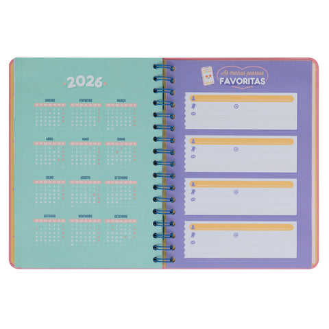 Agenda Wonder 24/25 Semanal Grande - Vou Com Tudo