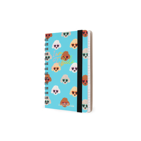 Agenda 2025 Semanal Pequena Espiral - Sky Blue Dogs