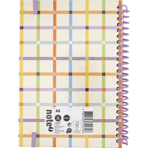 Agenda A5 2025 Espiral Semanal Girly Note! (artigo sortido)