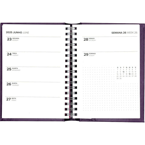 Agenda A6 2025 Semanal Basic Note! (artigo sortido)