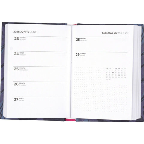 Agenda A7 2025 Semanal Botanic Note! (artigo sortido)