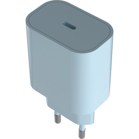 Tomada Usb-C Azul Aqua Sky