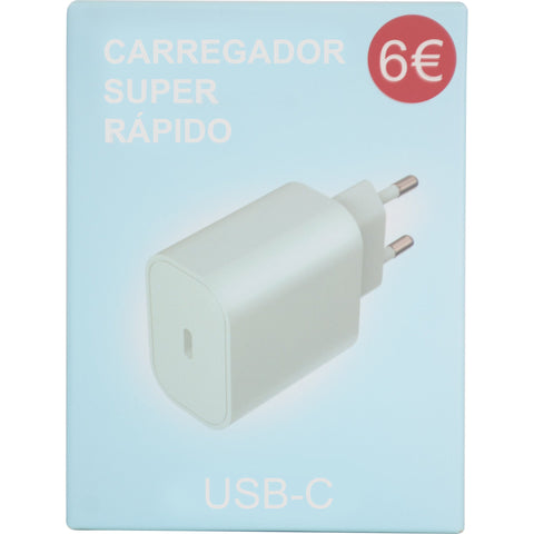 Tomada Usb-C Azul Aqua Sky