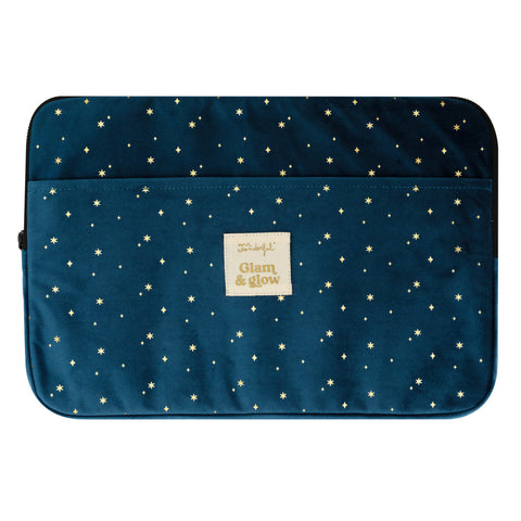 Bolsa Para Pc - Glam&Glow Velvet Blue