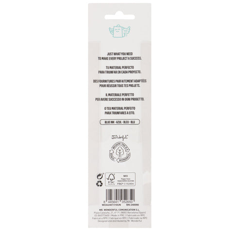 Conjunto 3 Recargas Canetas de Apagar - Blue
