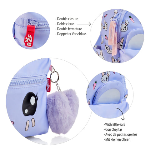 Mochila Mini com 2 Compartimentos Coelho Apli