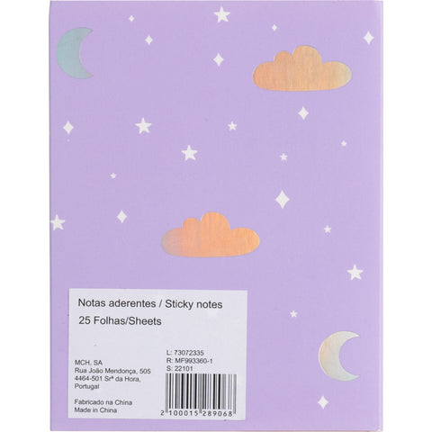 Bloco Notas Aderente 25 Folhas (artigo sortido)