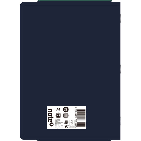 Caderno Agrafado A4 48 Folhas Quadriculado 2Em1 Note!