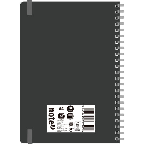 Caderno Espiral A4 Soft Universitário 80 Folhas 80G Pautado Note!