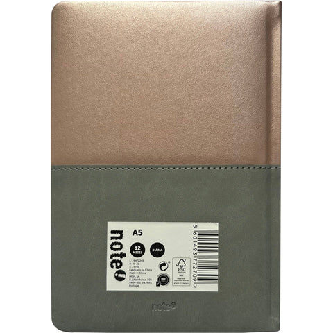Agenda A5 Bicolor Metalizada Note! (artigo sortido)