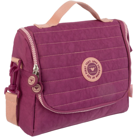Saco Lanche Puffy Rosa Note!