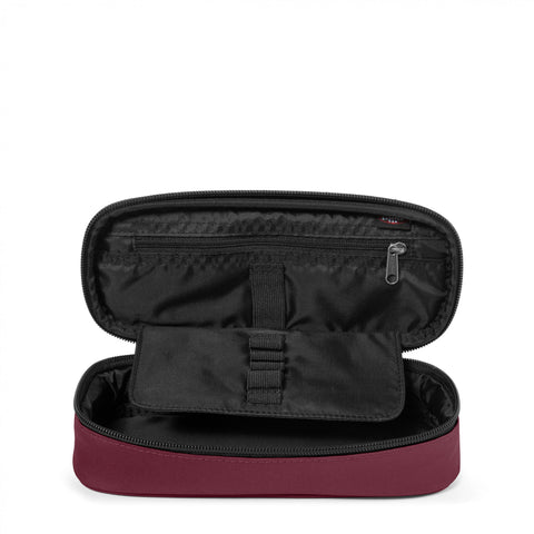 Estojo Oval Single - Maroon Burgundy