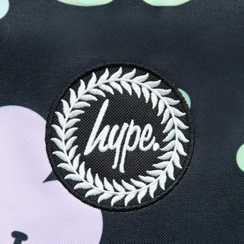 Mochila Badge Black Happy Flowers Hype