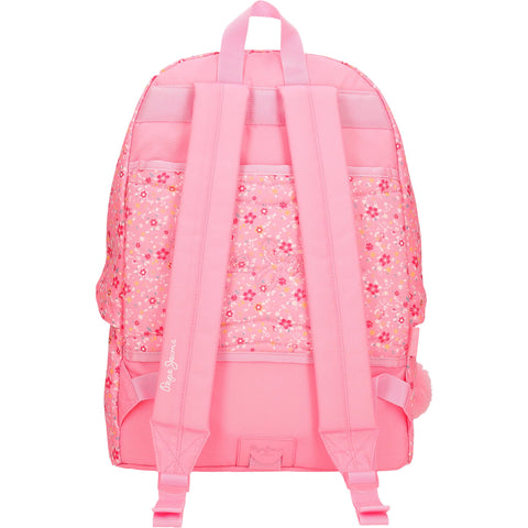 Mochila Adaptada 42Cm Alenka Rosa Pepe Jeans