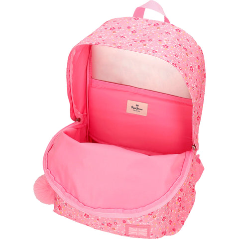 Mochila Adaptada 42Cm Alenka Rosa Pepe Jeans