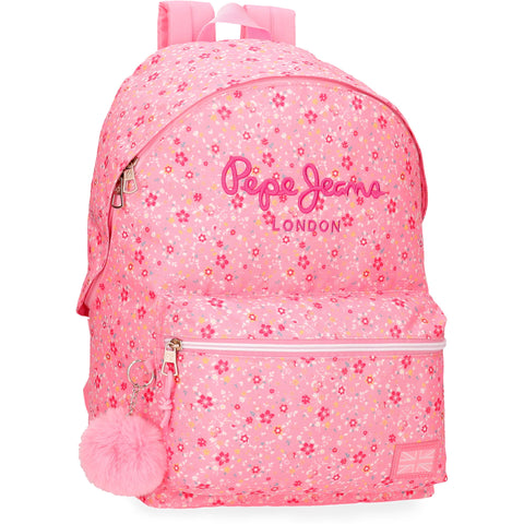Mochila Adaptada 42Cm Alenka Rosa Pepe Jeans