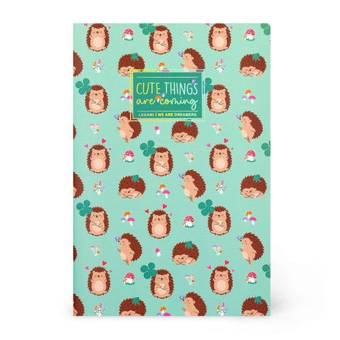 Caderno Com Linha Pequeno - Ouriço