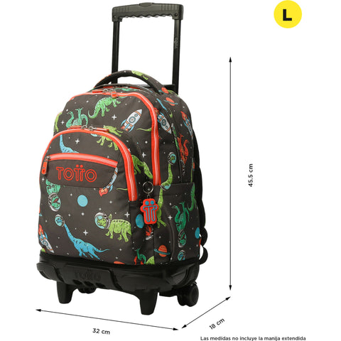 Trolley Dino Preto Totto