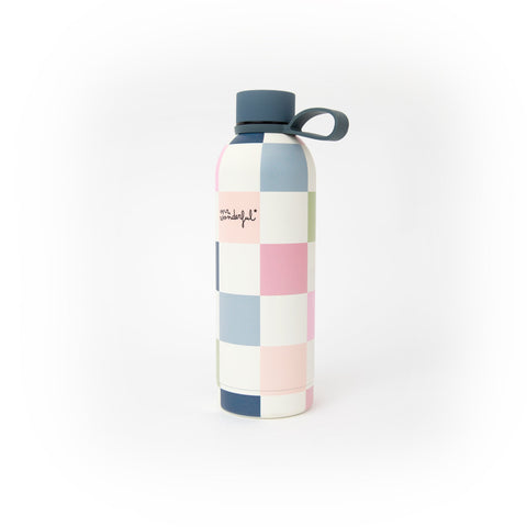 Garrafa Térmica 500Ml - Estampa Xadrez