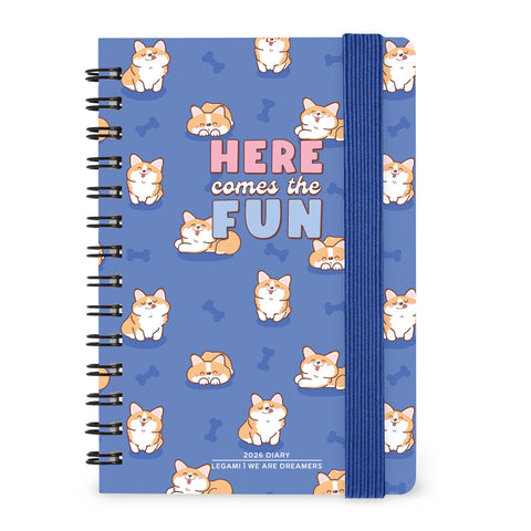 Agenda 12 Meses 2026 - Corgi Espiral