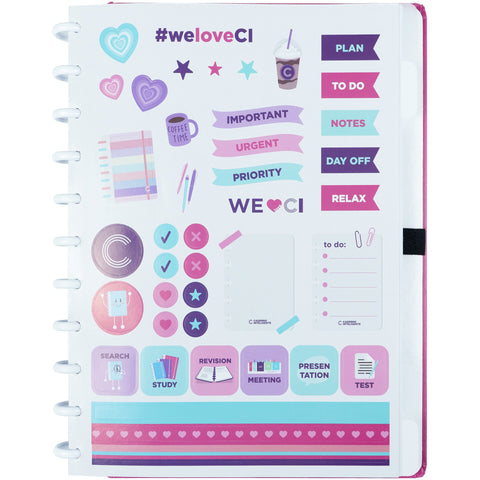 Caderno Inteligente Grande Premier Rosa CI