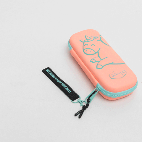Estojo - Unicorn With Relief Pink