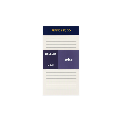 Bloco de Notas Pautado Colours Wise Note!